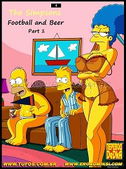 The Simpsons- Football and Beer
