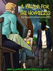 A Favor For The Homeless- [Illustrated Interracial]